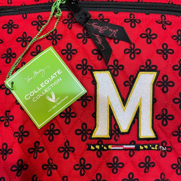 🆕Vera Bradley University of Maryland Terrapins TripleZip Hipster Crossbody Bag - Picture 7 of 11